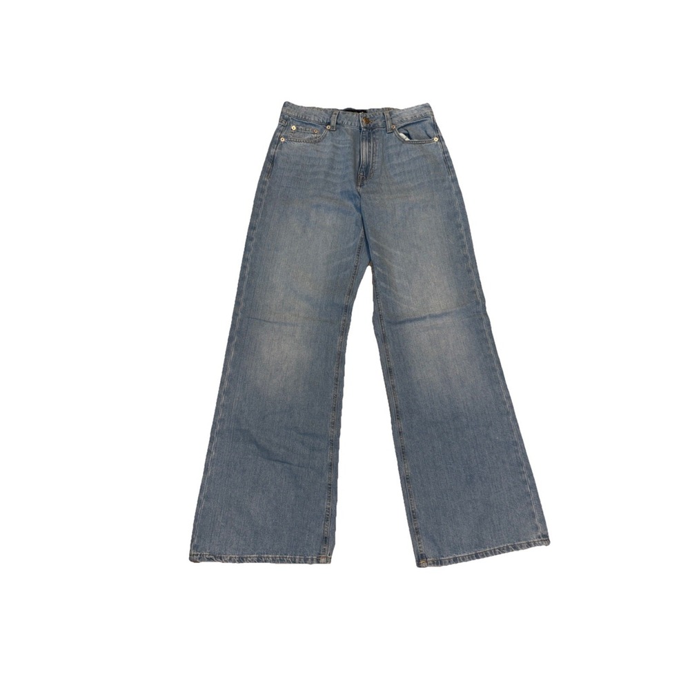 NEW Women's AERO‎ Light Blue Wide Leg Denim Jeans Size 8